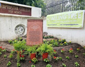 Smiling Tree planted at Delhi University historic Indraprastha College for Women