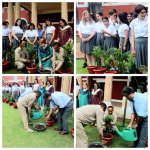 Smiling Tree gifted Areca Palm plants to Modern School, Barakhamba Road, Delhi, who hosted students from Townley Grammer School, Kent, UK, under the International Exchange Programme, 2024. Students n faculty of both schools carried out the plantation drive