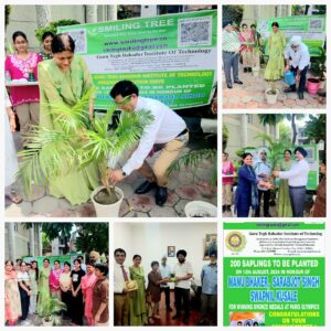 The plantation drive was in honour of champions Manu Bhaker, Sarabjot Singh & Swapnil Kusale who won three bronze medals in shooting at Paris Olympics. S Amarjeet Singh, Chairman GTBIT, Dr Rominder Randhawa, Director GTBIT and other faculty members participated in the drive.