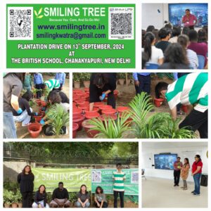 Smiling Tree conducted a Plantation Drive in Sri Ram College of Commerce, University of Delhi