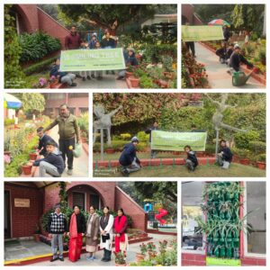 Smiling Tree conducted a plantation drive at Gyan Bharati School, Saket, New Delhi. Areca Palm, Petunias, Alyssum, Dog flowers, Dianthus n Guldawri flowers were planted by children n school faculty