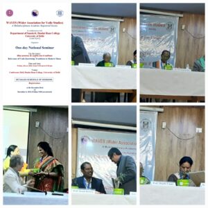  College, DepartmentofSanskrit, as the Green Partner in organizing a One-day National Seminar on Relevance of Vedic Knowledge Traditions in Modern Times