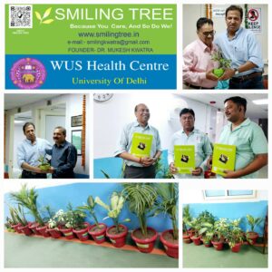 Smiling Tree conducted a Plantation Drive at WUS Health Centre, University of Delhi Smiling Tree conducted a Plantation Drive at WUS Health Centre, University of Delhi