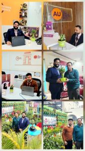 A radiant Smiling Tree welcomes the New Year alongside planters and AU Small Finance Bank.