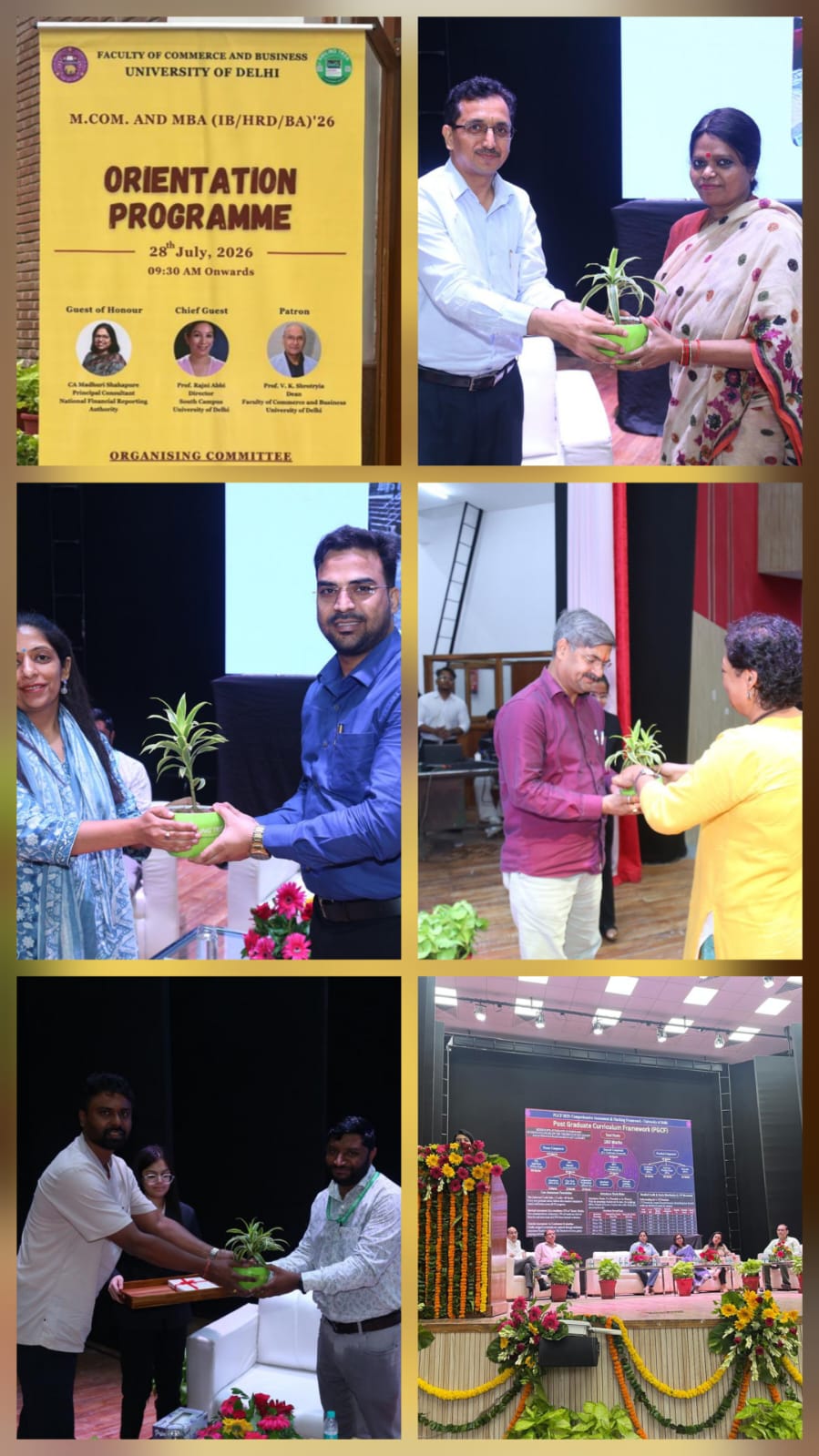 Smiling Tree was the sustainability partner with The Faculty of Commerce and Business, University of Delh, in its Orientation Programme for the incoming M.Com. and MBA (IB/HRD/BA) batch of 2026–2028, held on July 28, at the Shankar Lal Concert Hall, University of Delhi.